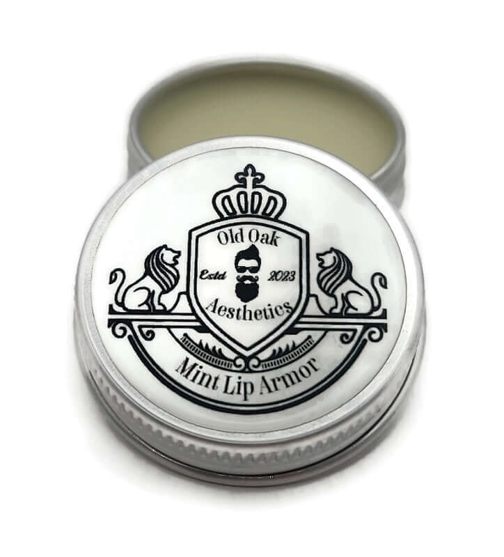 Lip balms, 1/2oz tins, mint flavor