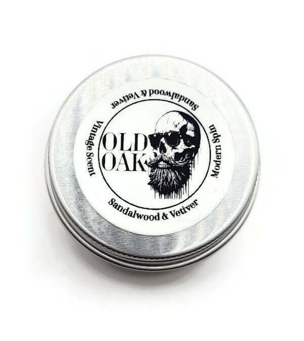 solid cologne vintage, 1oz tin, sandalwood & vetiver scent